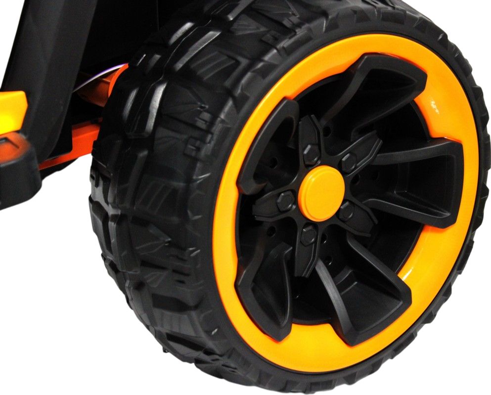 Детский электромобиль RiverToys E007EE серо-оранжевый