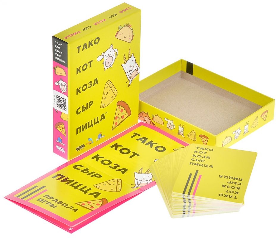 (EU) Настоьная игра Hobby World Тако, кот, коза, сыр, пицца