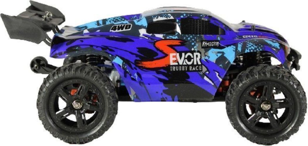 Радиоуправляемая модель Remo Hobby трагги S EVO-R Brushless UPGRADE V2.0 4WD (1к16) синяя (RH1665UPGV2-BLUE)