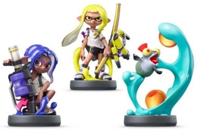 (EU) Интерактивная фигурка amiibo Набор: Инклинг (желтая), Октолинг (синий) и Смоллфри (Splatoon Collection)