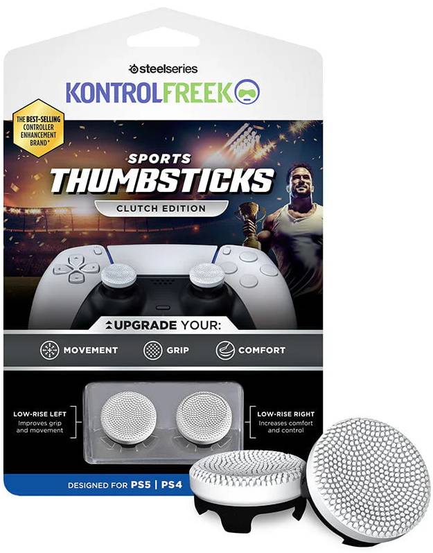 Низкие накладки на стики KontrolFreek Clutch Edition |67 для геймпадов PS5/PS4