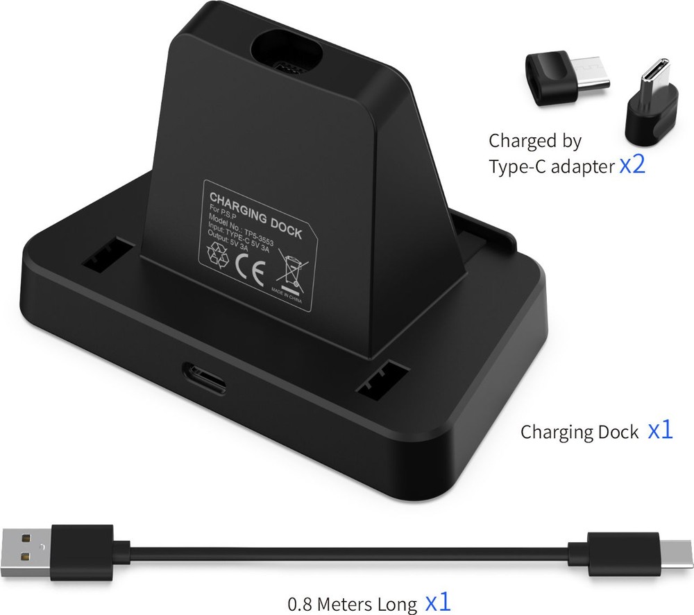 Зарядная док-станция DOBE для PS Portal Remote Player (черная) (TP5-3553)