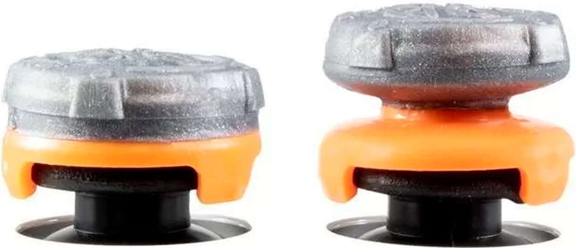 1 высокая + 1 средняя накладка на стики KontrolFreek Grips Call of Duty Black Ops Grav Slam для геймпада DualShock PS4 (серый/оранжевый)