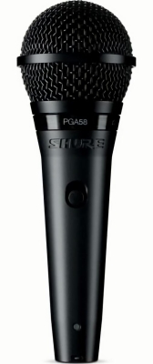 (EU) Динамический микрофон Shure PGA58-XLR-E, вокальный кардиоидный с выключателем