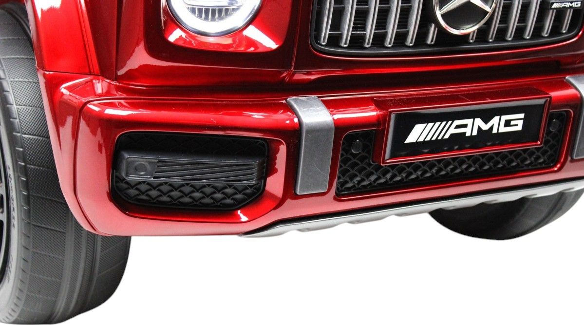Детский электромобиль RiverToys Mercedes-Benz G63 (Mercedes-AMG-G63-K999KK-CHERRY-GLANEC) вишневый глянец