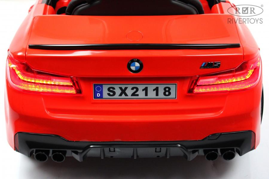Детский электромобиль RiverToys BMW M5 Competition (A555MP) красный