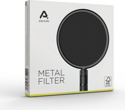 (EU) Поп-фильтр Pop Audio Metal, металлический, Ø 150 мм, на гибком держателе