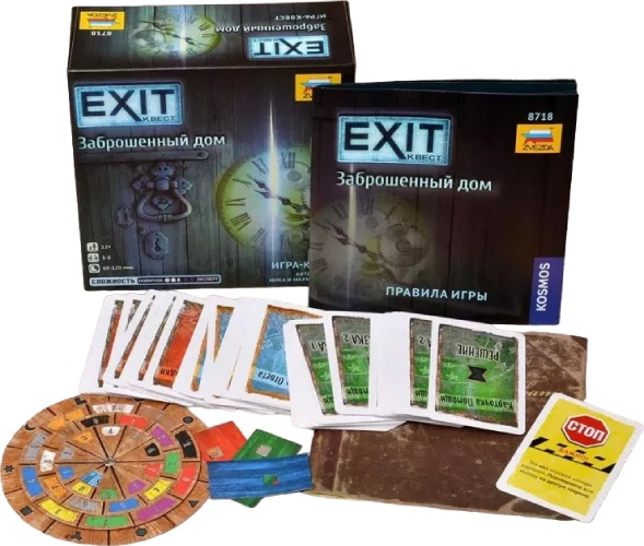 Настольная игра ZVEZDA EXIT- Квест: Заброшенный дом(ZV-8718)
