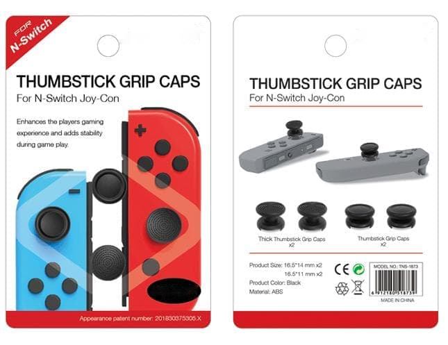 4 высокие накладки на стики для контроллеров Joy-Con