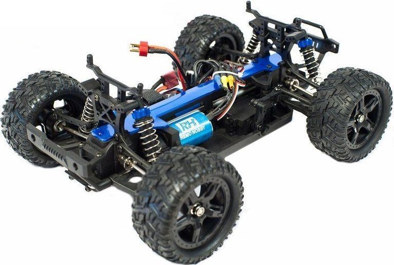 Радиоуправляемый монстр Remo Hobby SMAX Brushless (синий) 4WD 2.4G 1/16 RTR (E591-003)