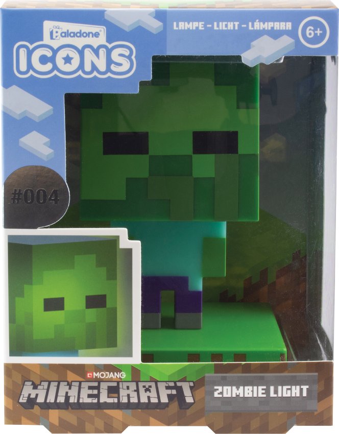 Светильник Paladone Minecraft Zombie Icon Light V2 (PP6592MCFV2)