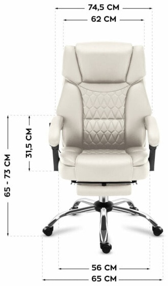(EU) Офисный стул Mark Adler MA-BOSS 6.0 BEIGE, 220918735, Белый
