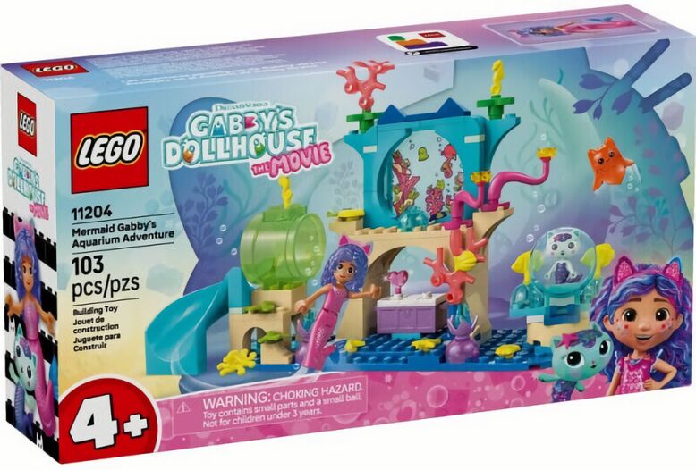 (EU) Конструктор LEGO Gabby's Dollhouse: The Movie Приключения русалочки Гэбби в аквариуме (11204)