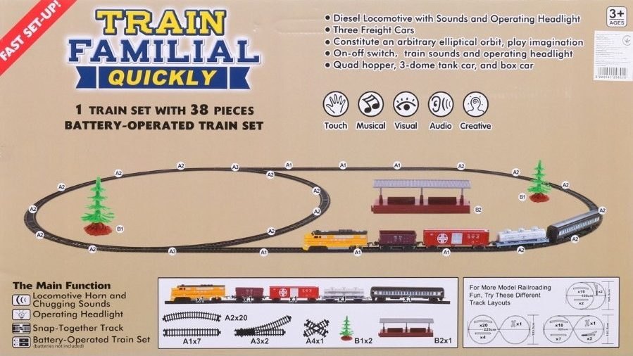 Детская железная дорога Train Familial Quickly Fenfa 6,7 м 1600A-8B
