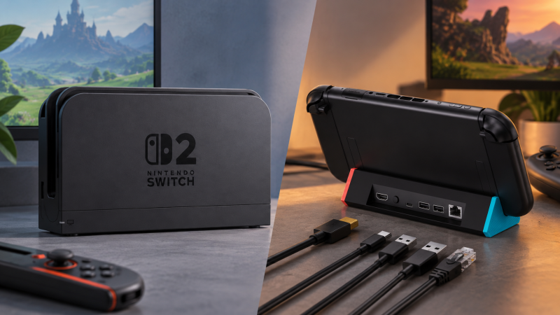 Оригинальная док-станция Switch 2 или USB-C-хаб — что безопаснее и удобнее