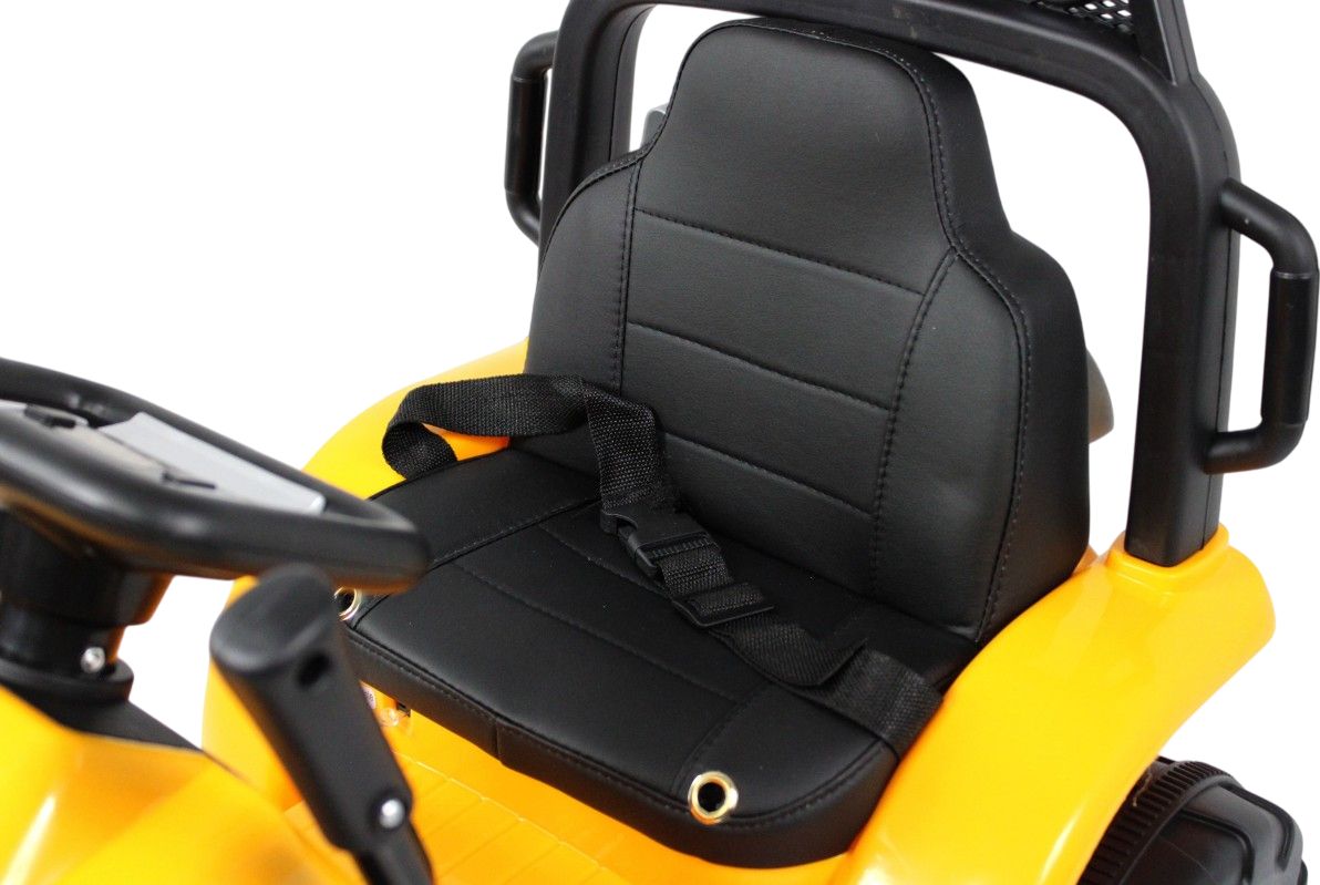 Детский электромобиль RiverToys трактор-погрузчик C004MC желтый