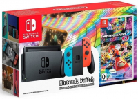 Nintendo Switch 32GB (неоновый красный/неоновый синий) + игра Mario Kart 8 Deluxe