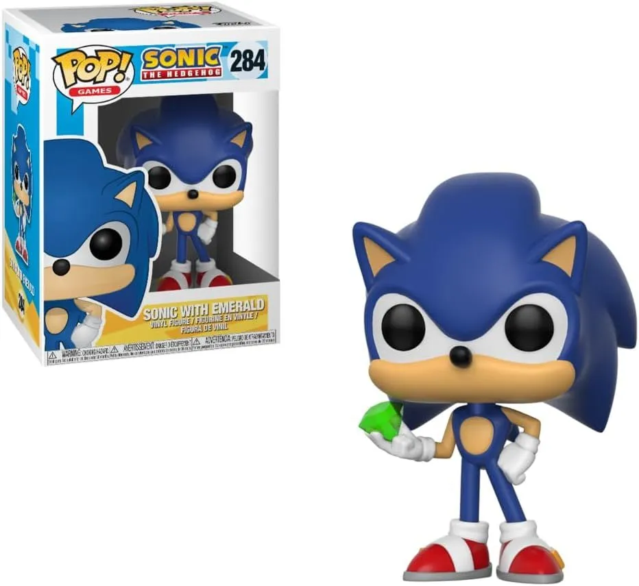 Фигурка Funko Pop! Games: Sonic The Hedgehog - Sonic with Emerald (284)