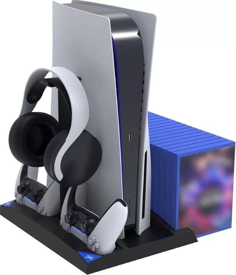 Sony PlayStation 5 (PS5) + 2-й геймпад + многофункциональный стенд (подставка) iPega + зарядная станция для 2-х геймпадов