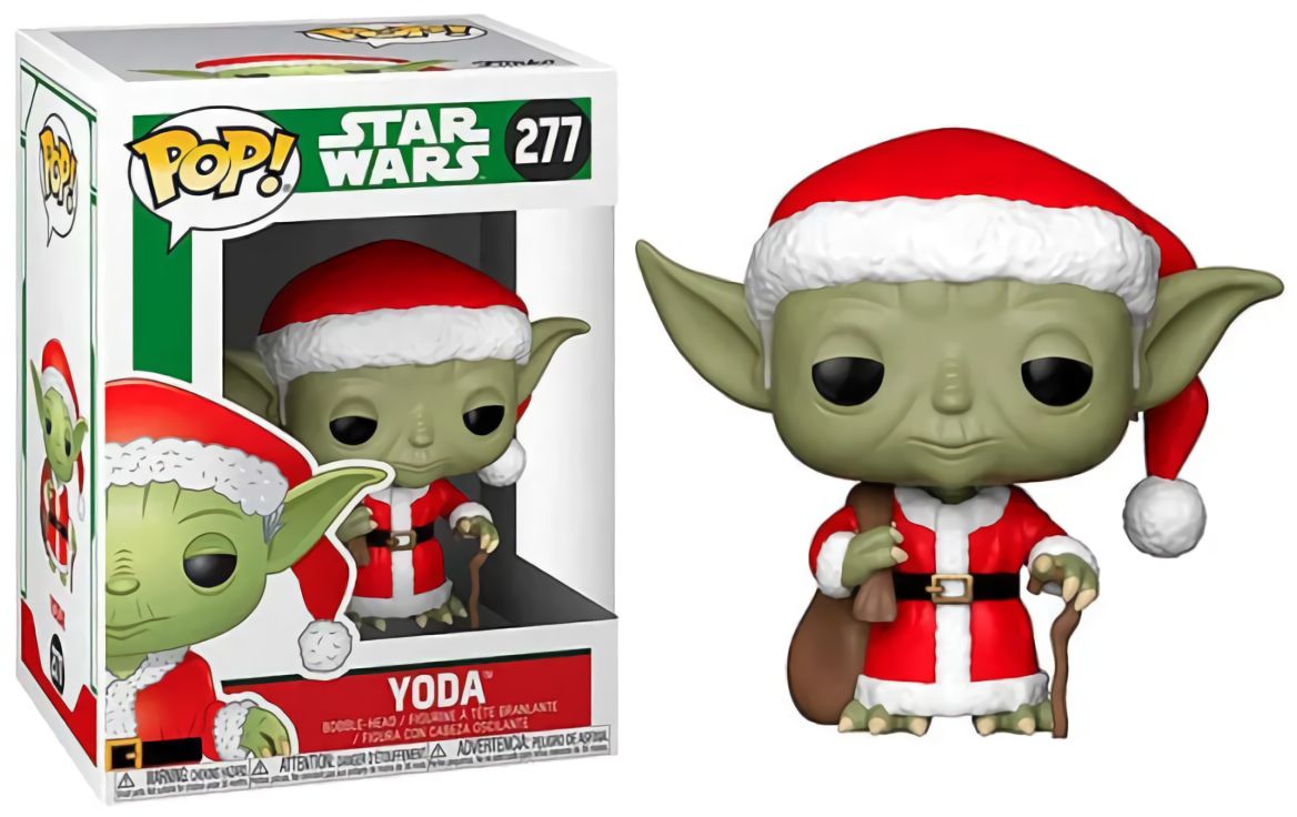 (EU) Фигурка Funko POP! Star Wars Holiday: Yoda Santa (277)