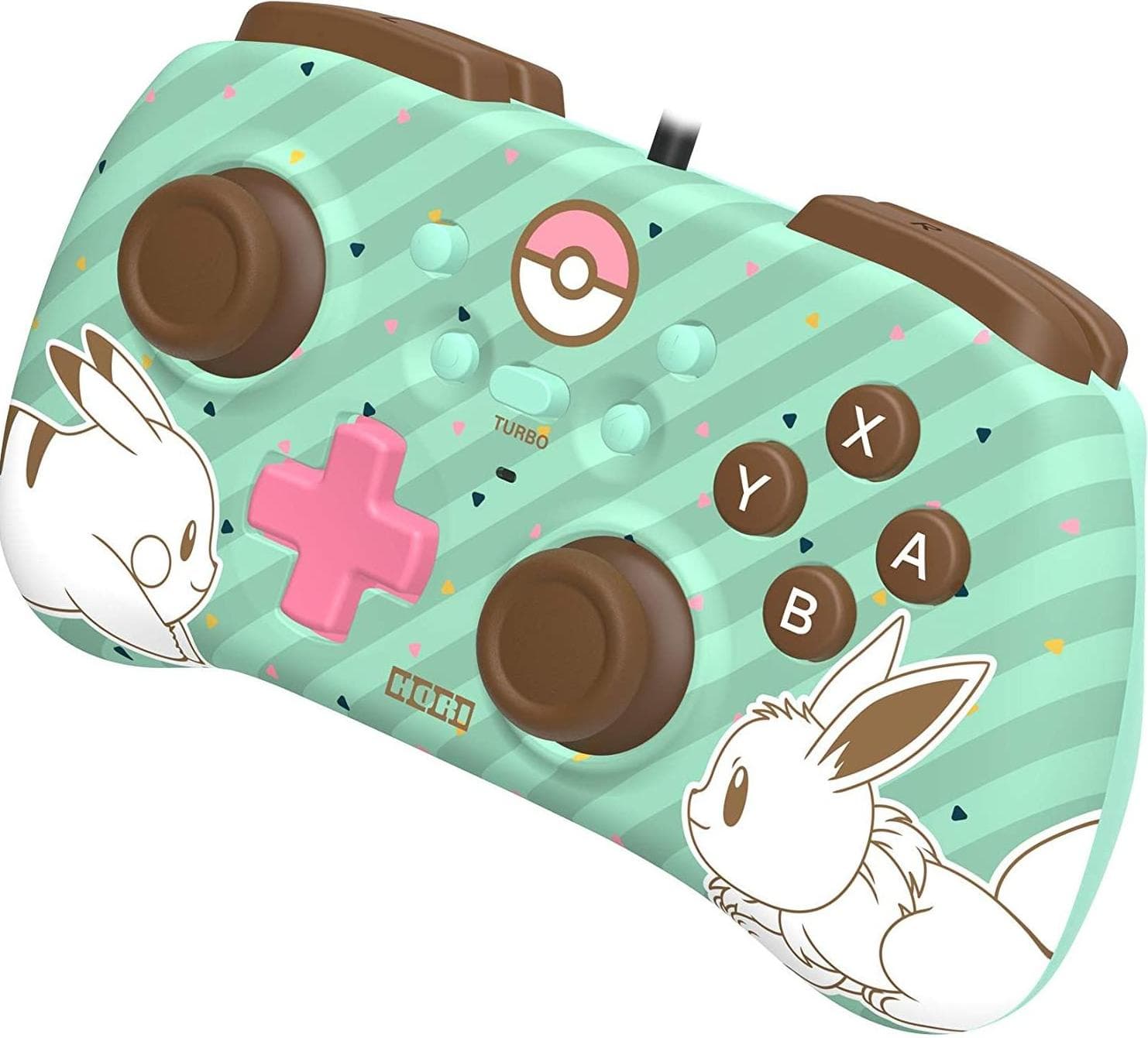 Геймпад HORIPAD MINI Pikachu & Eevee для Nintendo Switch (зелёный)
