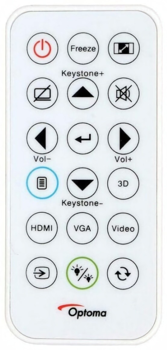 (EU) Проектор Optoma H190X (3900 лм, WXGA, DLP, 3D), Чёрный