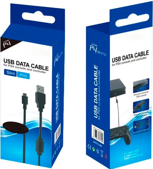 Кабель Data Cable Micro USB с фильтром для геймпадов PS4 / XBOX One 1.8m (TP4-813)