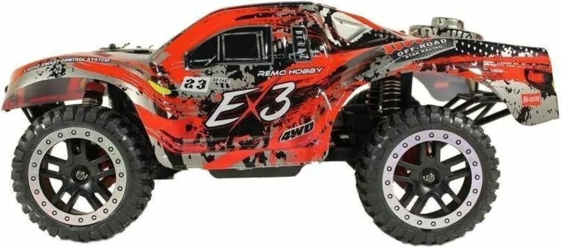 Радиоуправляемая модель Remo Hobby шорт-корс EX3 UPGRADE 4WD (1к10) красный (RH10EX3PRO-UPG-RED)