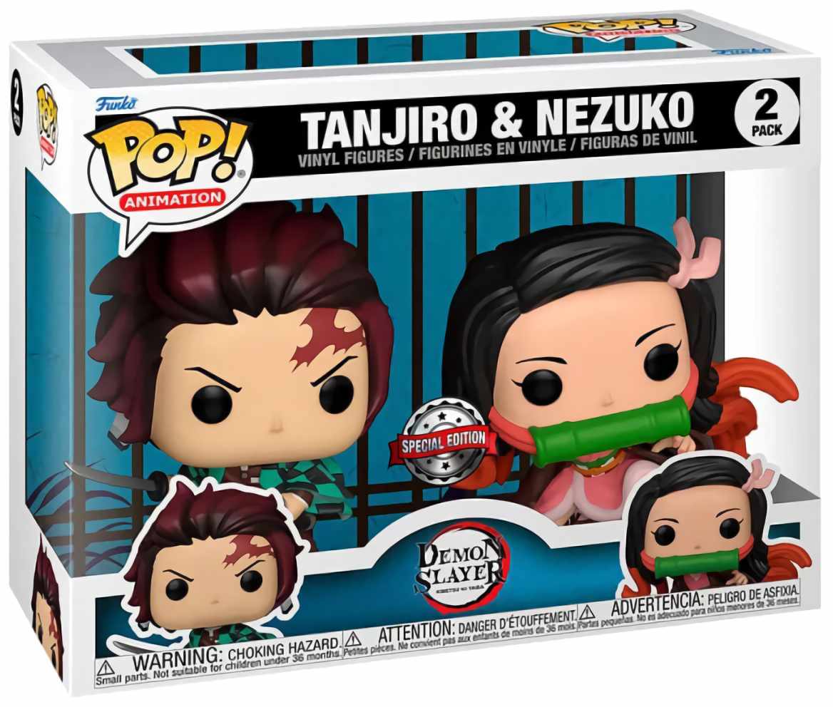 (EU) Фигурка Funko POP! Animation: Tanjiro & Nezuko 2-Pack (62710)