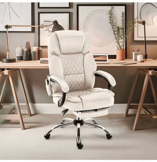 (EU) Офисный стул Mark Adler MA-BOSS 6.0 BEIGE, 220918735, Белый