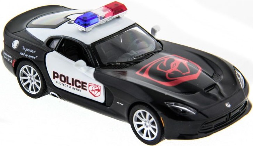 Машина Kinsmart 1:40 SRT Viper Police в асс. инерция (1/12шт.) б/к, KT5363DP
