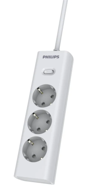 Сетевой фильтр Philips, 3 розетки, 3 м, Белый, CHP2135WB/51