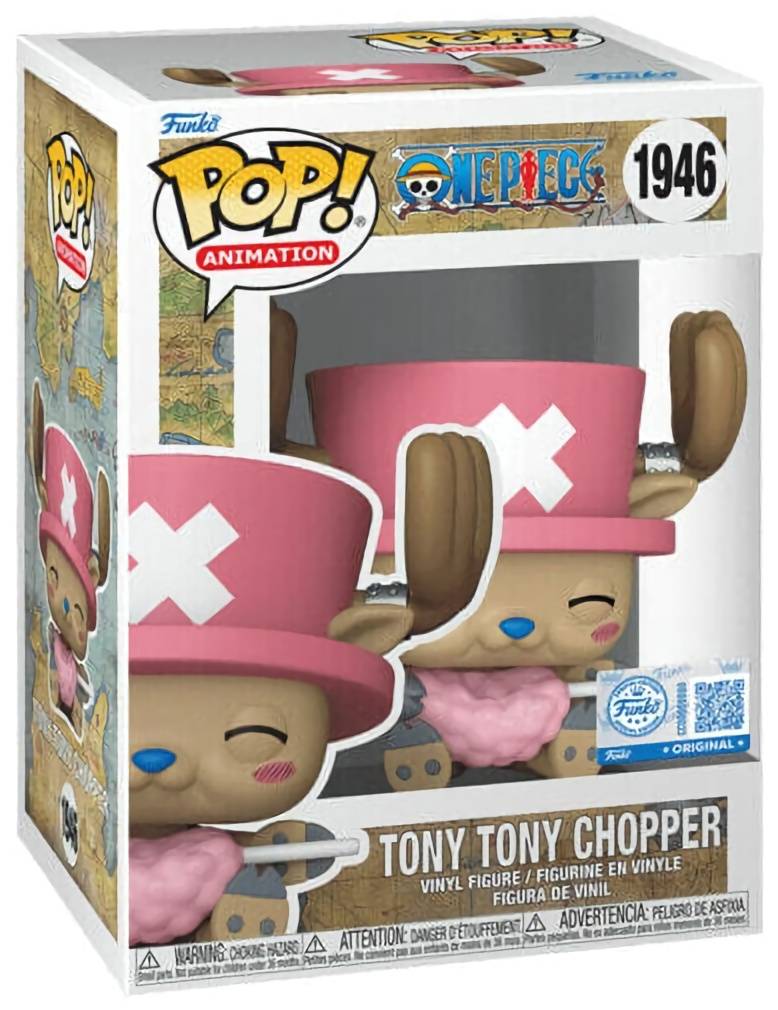 (CN) Фигурка Funko Pop! Animation: One Piece - Tony Tony Chopper with Cotton Candy (1946)