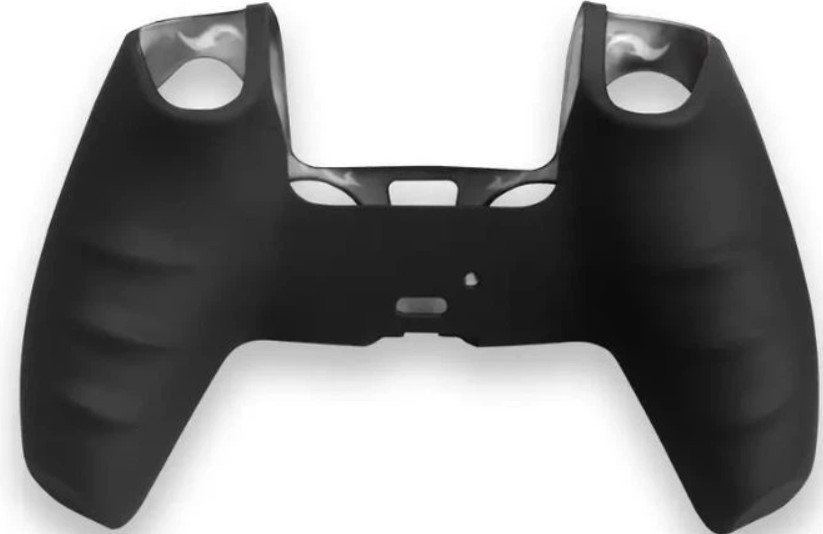 Силиконовый чехол для геймпада Sony DualSense Wukong (Чёрно-белый) + 2 накладки на стики