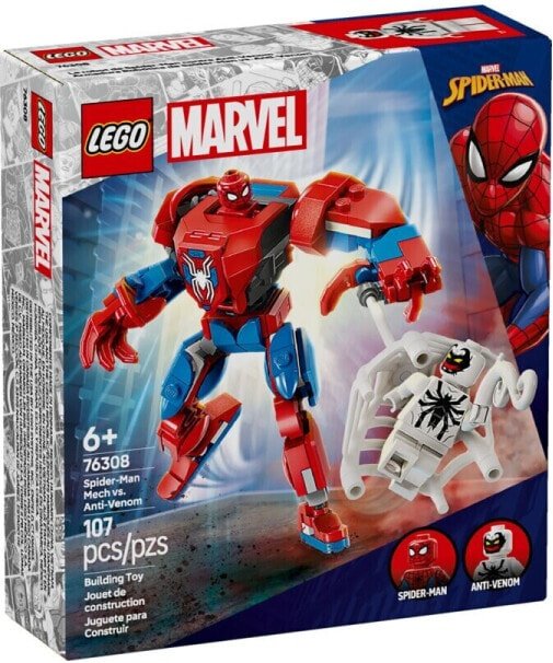 (EU) Игрушка-конструктор LEGO Marvel Человек-паук против Анти-Венома (76308)