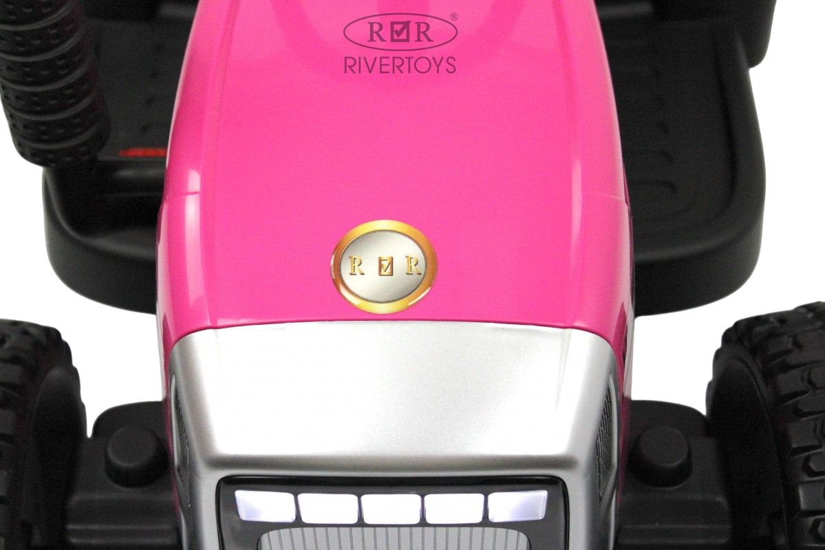 Детский электромобиль RiverToys H444HH розовый