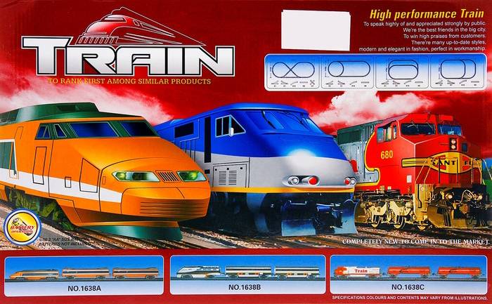 Железная дорога Fenfa Классический поезд с ж/д станцией 4,3 м (1638C)