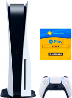 Sony PlayStation 5 (PS5, CN) + подписка PS Plus Extra + EA Play на 1 год + флешка