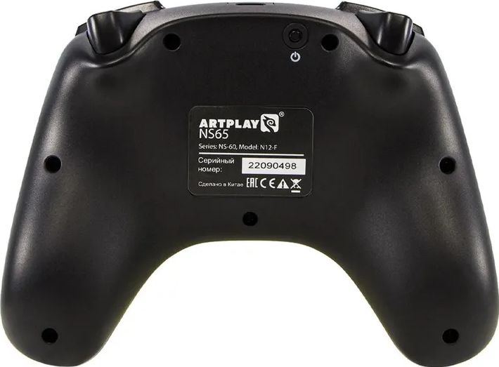 Геймпад Artplays NS65 для Nintendo Switch/PC, черно-бирюзовый (2,4G, li-ion, NFC, dualvibro)