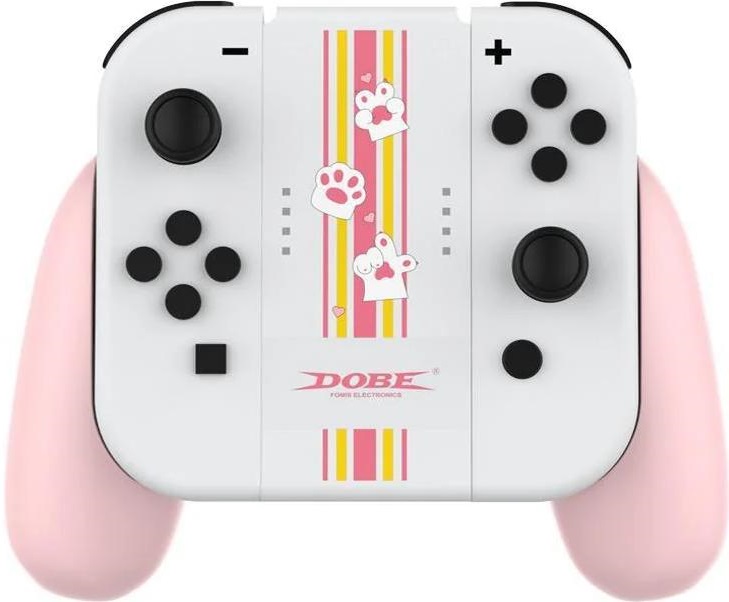 Подзаряжающий держатель DOBE для Nintendo Switch Joy-Con (розовый) (iTNS-873C)