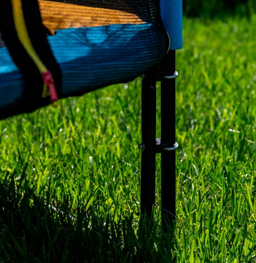 Батут DFC JUMP KIDS 60 желто-синий, сетка (150см) 60INCH-JD-BY