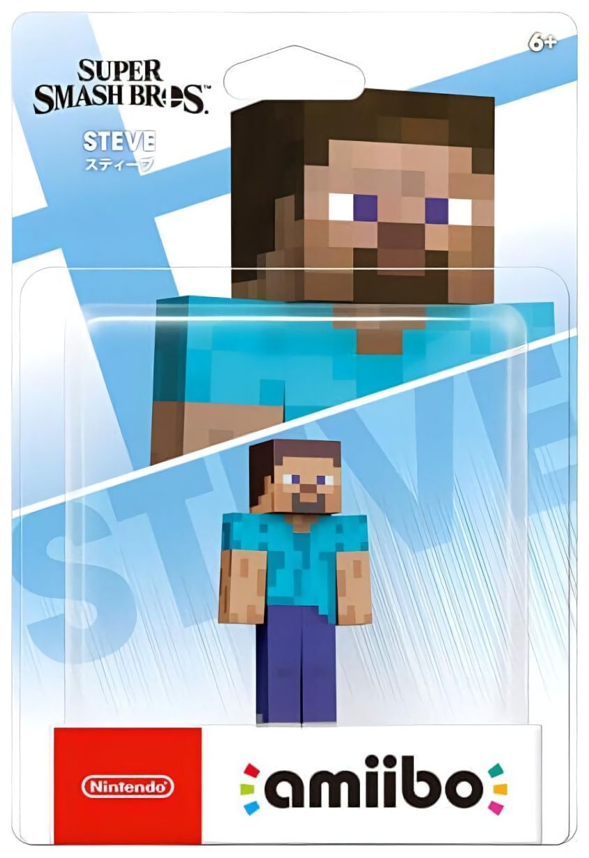 (CN) Интерактивная фигурка amiibo Стив (The Super Smash Bros. Collection)