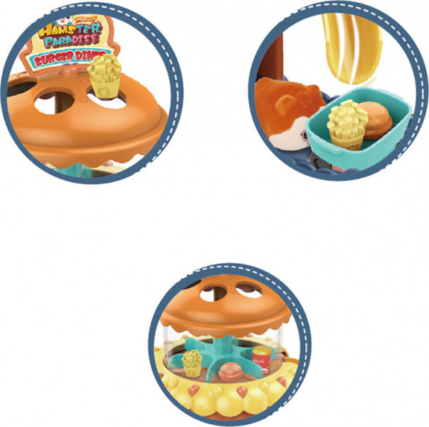 Игровой набор Fenfa "Город хомяков" Синий хомяк и кафе (1619C)