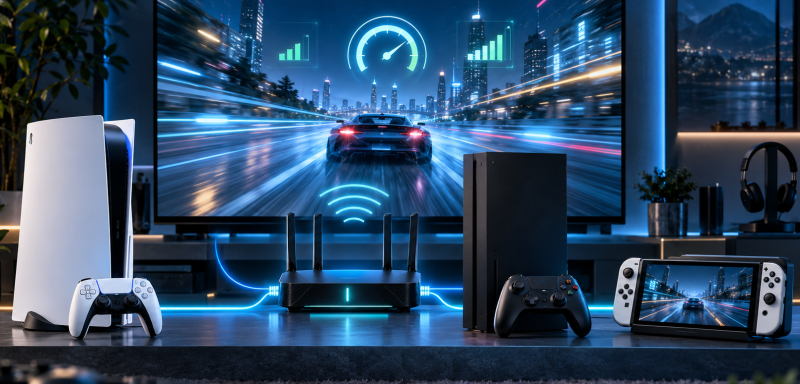 Как уменьшить задержку и пинг на PS5, Xbox и Nintendo Switch