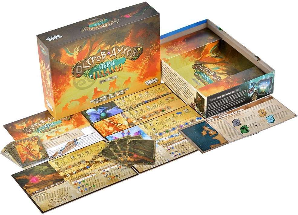 (EU) Настольная игра Hobby World Остров духов: Перо и пламя (доп)