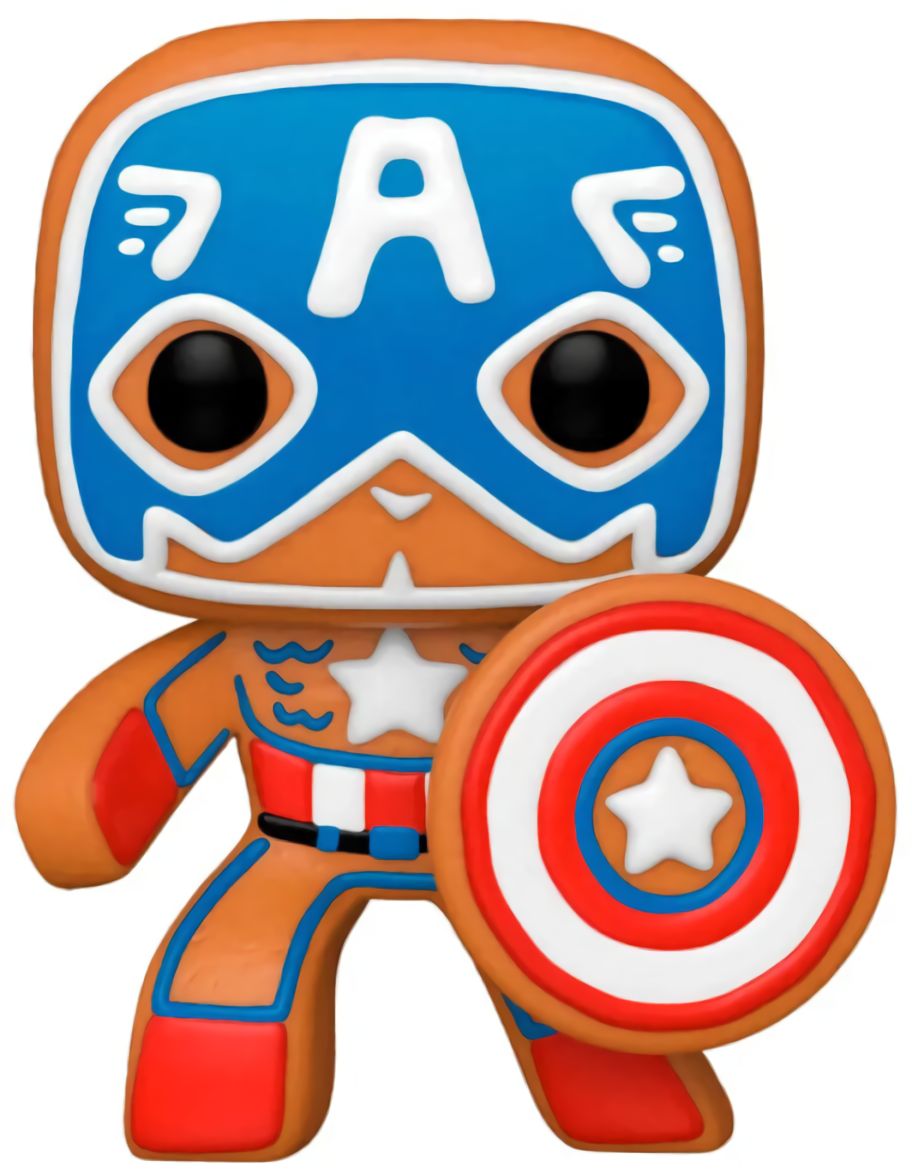 (EU) Фигурка Funko POP! Marvel Holiday: Gingerbread Captain America (933)