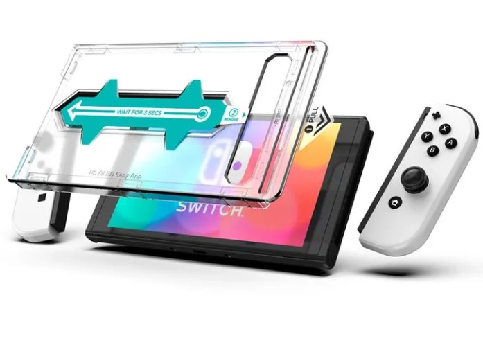 Защитное стекло с аппликатором для Nintendo Switch OLED Choice for all Strong glass