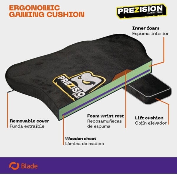 (EU) Эргономическая подушка BLADE Prezision Game FR-TEC BL9001