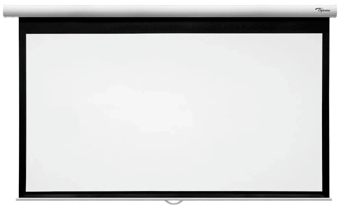 (EU) Аксессуар для проектора Optoma DS-9106MGA экран рулонный настенный (ручной, 106", 16:9, матово-белый), Белый