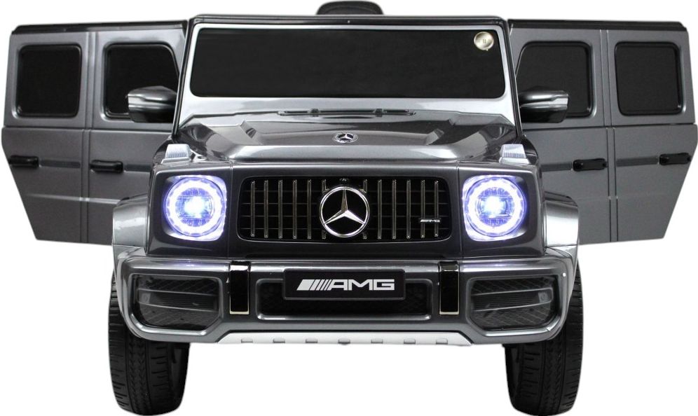 Детский электромобиль RiverToys Mercedes-Benz G63 (T999TT-SILVER-GLANEC     ) серый глянец